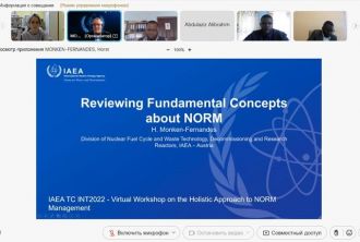 Виртуальный семинар МАГАТЭ на тему «Комплексный  подход к обращению с радиоактивными материалами природного происхождения (РМПП)»
