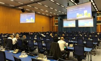 Старший научный сотрудник отдела промышленной радиационной гигиены Елена Владимировна Клочкова представила доклад на конференции МАГАТЭ