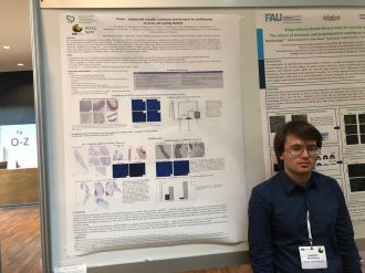 Младший научный сотрудник лаборатории №1 Центра биомедицинских технологий  ФМБЦ им. А.И. Бурназяна ФМБА России  Брумберг В.А. выступил на 30-й ежегодной конференции Европейского общества биоматериалов