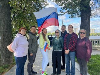 Молодежный совет ЦФО ФМБА России присоединился к масштабному шествию ко Дню государственного флага России