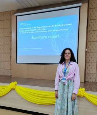 Научный сотрудник ФМБЦ им.А.И. Бурназяна ФМБА России на Форуме регулирующих органов по безопасности уранового производства и радиоактивных материалов природного происхождения (RESGUN)