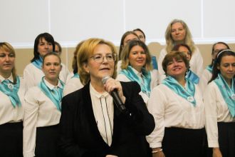 Вероника Скворцова поздравила с Днем знаний ординаторов и студентов ФМБЦ им.А.И. Бурназяна