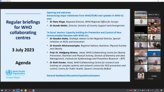 Онлайн-совещание Сотрудничающих центров ВОЗ