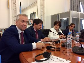 Первый заместитель генерального директора ФМБЦ им. А.И. Бурназяна, руководитель сотрудничающего центра ВОЗ, профессор А.Ю. Бушманов принял участие во встрече, организованной главой представительства ВОЗ в России, доктором Мелитой Вужнович.