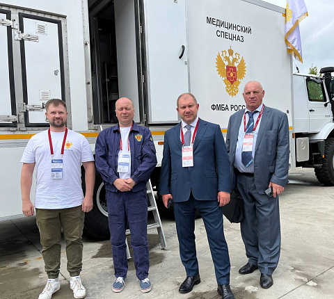 Электронные системы медосмотров и мобильные комплексы. ФМБЦ им. А.И. Бурназяна на форуме "Армия-2023"