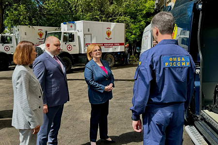 Вероника Скворцова открыла Центр комбинированных поражений ФМБЦ им. А.И. Бурназяна ФМБА России