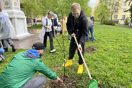 Сотрудники Центра присоединились к патриотической акции "Сады Победы"