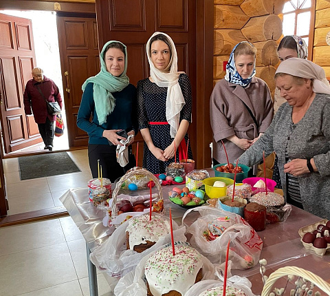 Освящение Пасхальных куличей