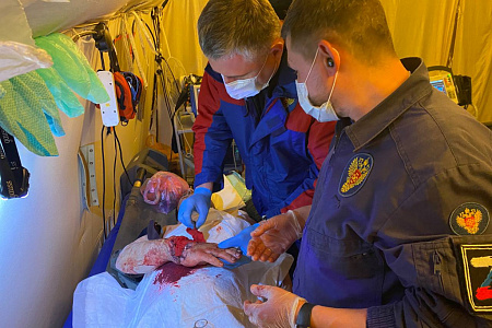 Специалисты Центра лечебного эвакуационного обеспечения ФМБЦ им. А.И. Бурназяна ФМБА России в Сводных медицинских отрядах