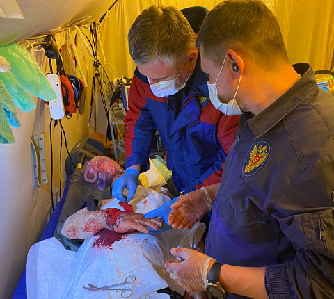 Специалисты Центра лечебного эвакуационного обеспечения ФМБЦ им. А.И. Бурназяна ФМБА России в Сводных медицинских отрядах