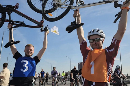 ФМБЦ им.А.И. Бурназяна на Московском осеннем велофестивале