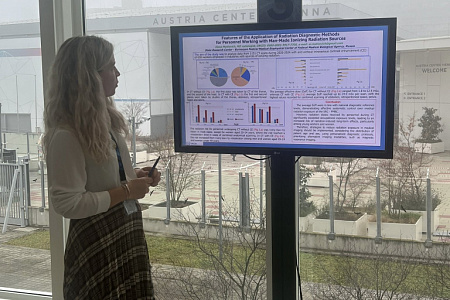 Заведующая отделением МРТ Центра лучевой диагностики ГНЦ ФМБЦ им.А.И.Бурназяна ФМБА России Елена Маткевич на конференции «Рентгеновское зрение»