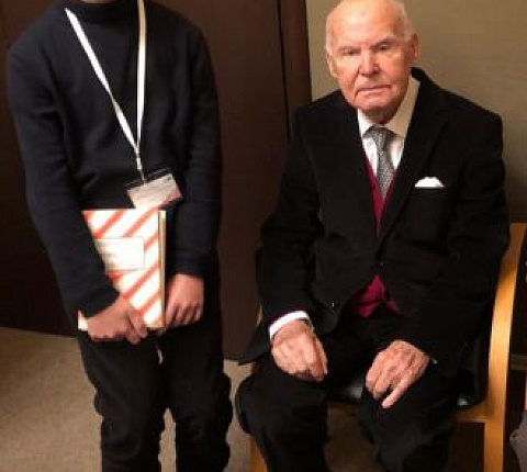 Самый юный участник «Ильинских чтений» - Шахрияр Ахмедов, ученик московской школы №41 им. Г.А. Тарана