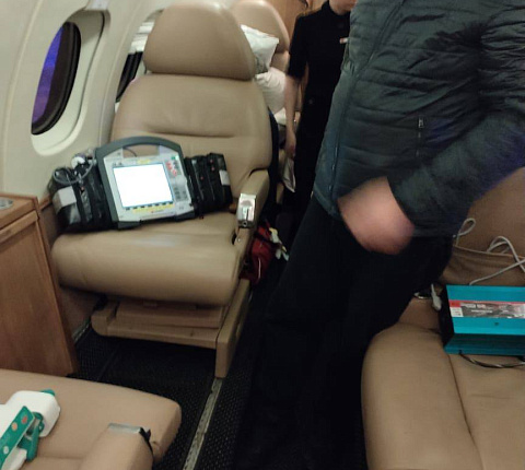 Врачи санавиации ФМБЦ им.А.И. Бурназяна спецбортом  доставили в Москву новорожденного с тяжелой патологией