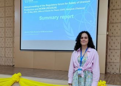 Научный сотрудник ФМБЦ им.А.И. Бурназяна ФМБА России на Форуме регулирующих органов по безопасности уранового производства и радиоактивных материалов природного происхождения (RESGUN)