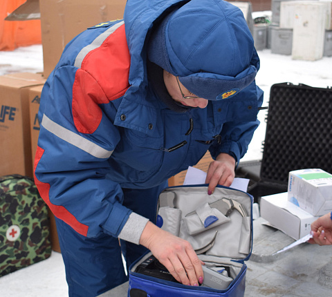 Учения Сводного медицинского отряда ФМБА России