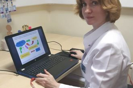 Заведующая кабинетом клинической нейрофизиологии А.Б. Кожокару выступила с докладом на XII Всероссийской научно-практической конференции «Актуальные вопросы сомнологии»