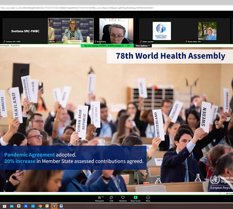 Заместитель гендиректора Центра - начальник Управления радиационной медицины А.Ю. Бушманов принял участие в техническом совещании ВОЗ