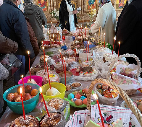 Освящение Пасхальных куличей