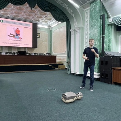 Врач-реаниматолог провел демонстрационное занятие "Организационные основы оказания первой помощи"