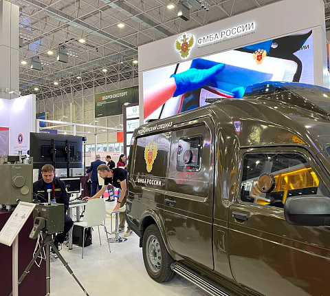 Электронные системы медосмотров и мобильные комплексы. ФМБЦ им. А.И. Бурназяна на форуме "Армия-2023"