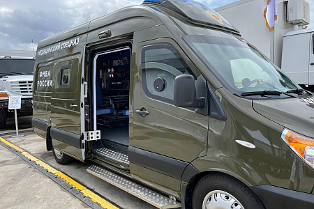 Электронные системы медосмотров и мобильные комплексы. ФМБЦ им. А.И. Бурназяна на форуме "Армия-2023"