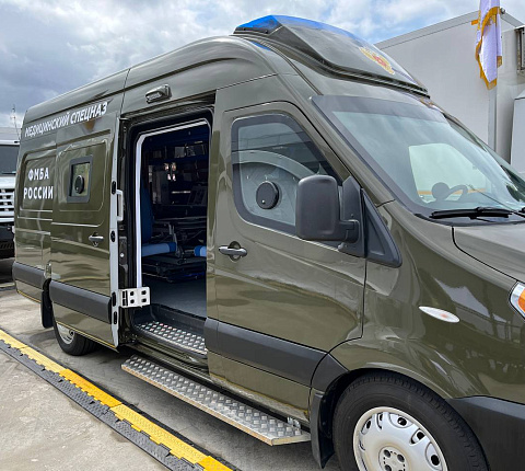 Электронные системы медосмотров и мобильные комплексы. ФМБЦ им. А.И. Бурназяна на форуме "Армия-2023"