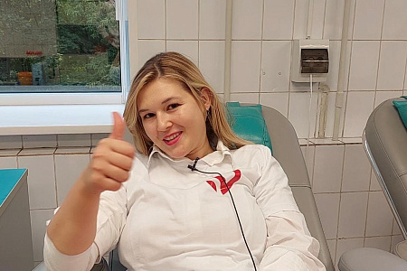 Ординаторы МБУ ИНО ФМБЦ им.А.И. Бурназяна  стали донорами крови