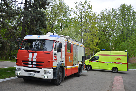 В ФМБЦ им.А.И. Бурназяна прошли пожарно-тактические учения