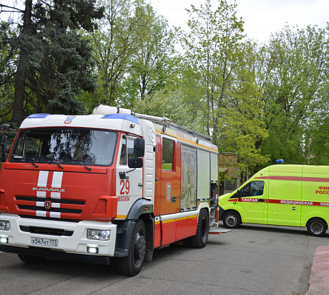 В ФМБЦ им.А.И. Бурназяна прошли пожарно-тактические учения