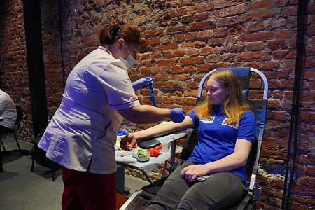 Молодежный совет Центра принял участие в открытии "Школы донорства"