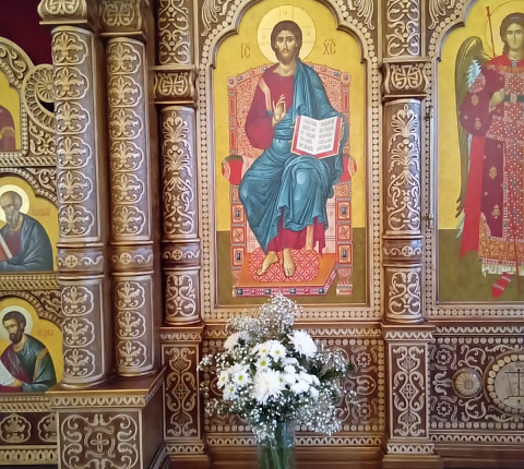 В храмовом корпусе во имя святителя Луки Крымского ФМБЦ им. А.И.Бурназяна ФМБА России 6 января 2023 года   в Рождественский Сочельник прошло уставное богослужение