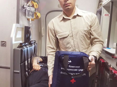 Врач Центра санитарной авиации ГНЦ ФМБЦ им.А.И.Бурназяна ФМБА России спас пассажира, которому стало плохо на рейсе Москва-Ставрополь